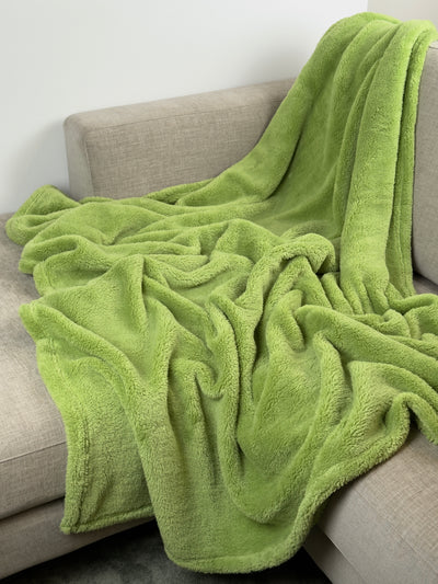 Plaid Extra Soft COCCOLA Soggiorno Moreali Tessile Casa Plaid 150 x 180 Verde