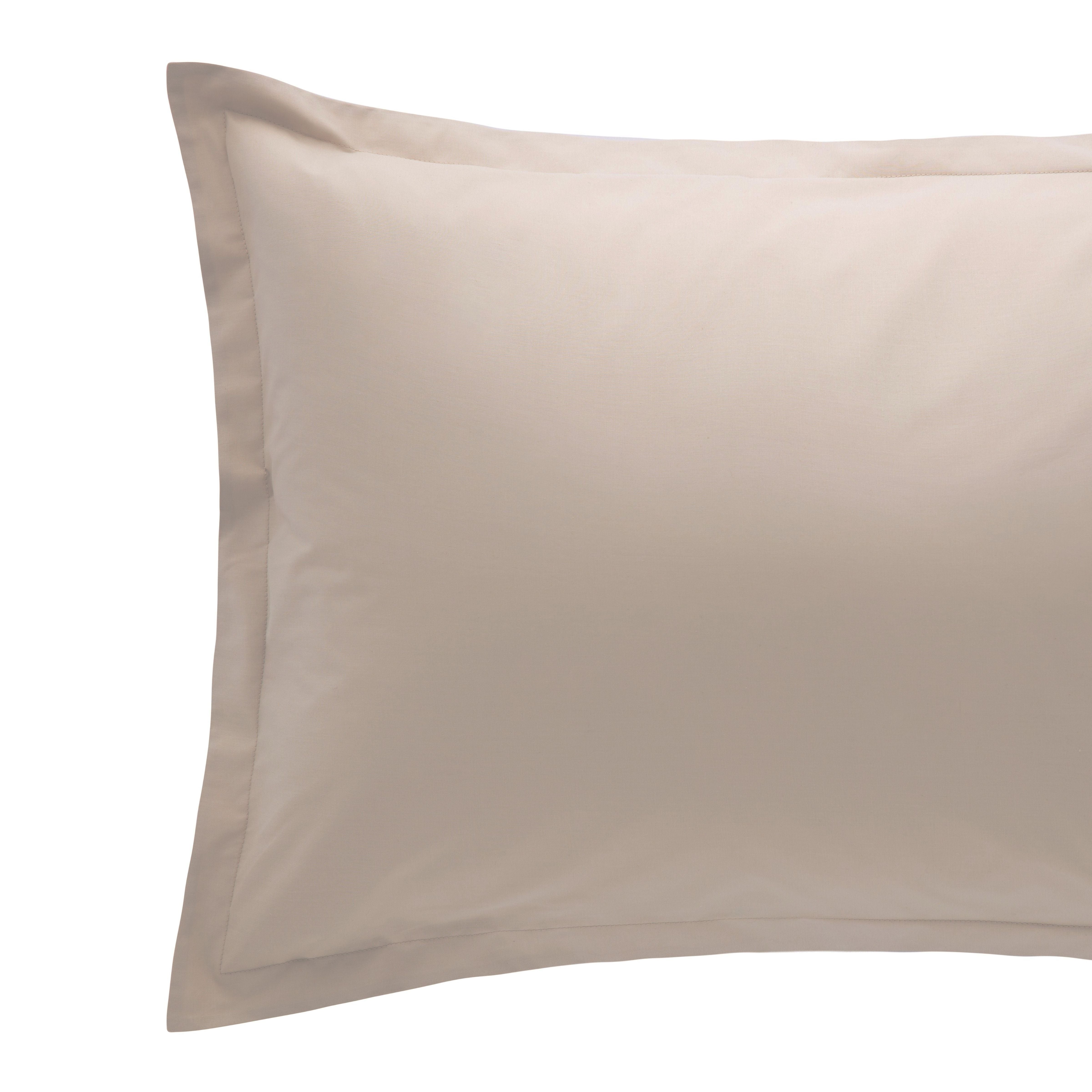 Coppia Federe Cotone MADAPOLAM Letto Riviera 50 x 80 Tortora