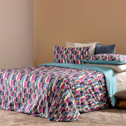 Parure Copripiumino Cotone Stampato Gin Letto Riviera