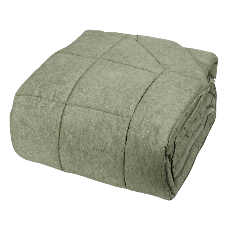 Trapunta Percalle Galuchat Letto Fazzini 270 x 270 Verde