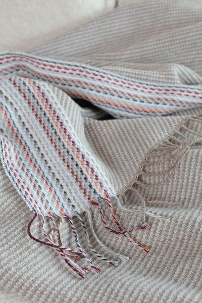 Plaid Sfrangiato Essence Natural Made in Italy Soggiorno Borbo