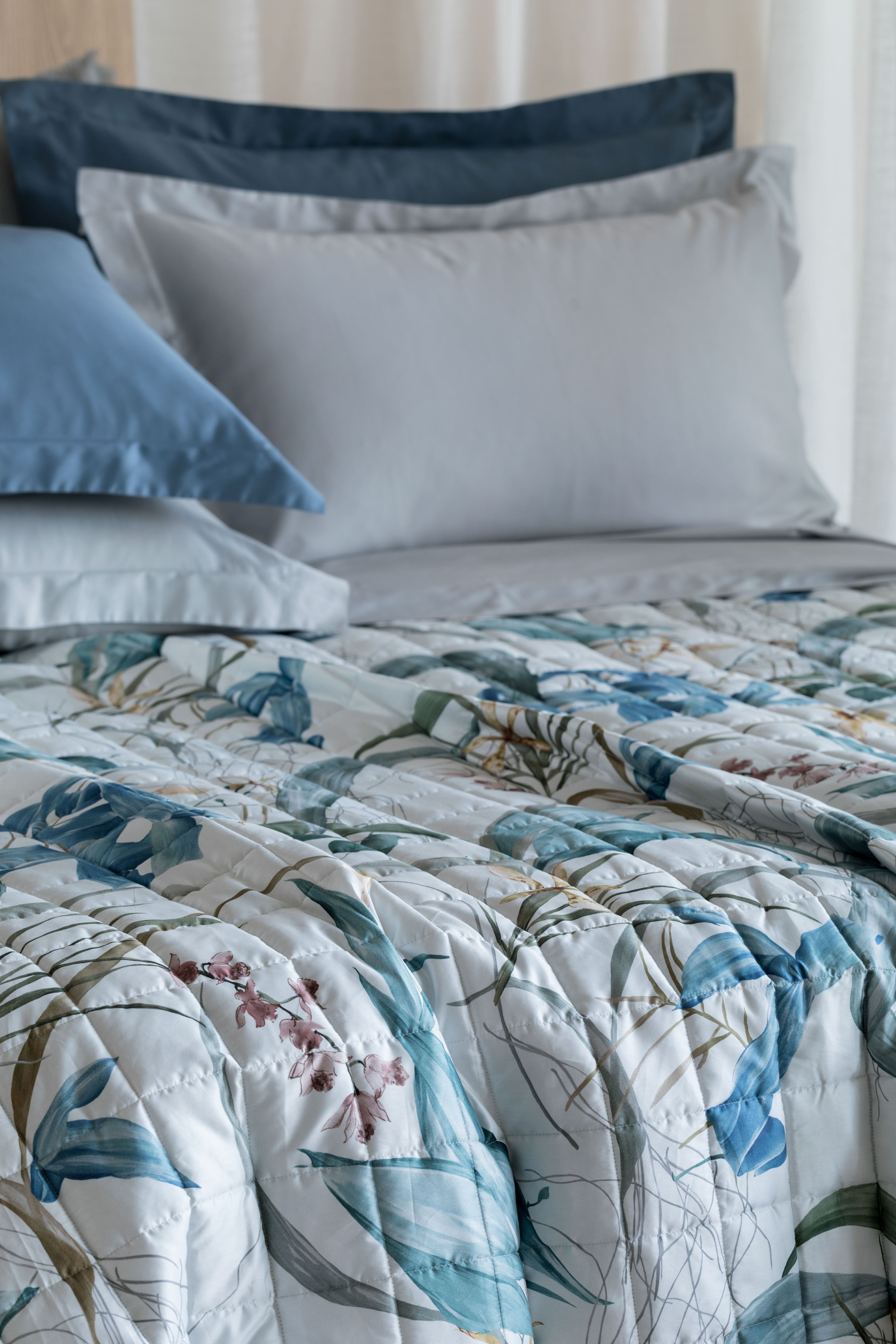 Trapuntino in Raso 300TC Stampa Digitale PREZIOSA Letto Reevèr