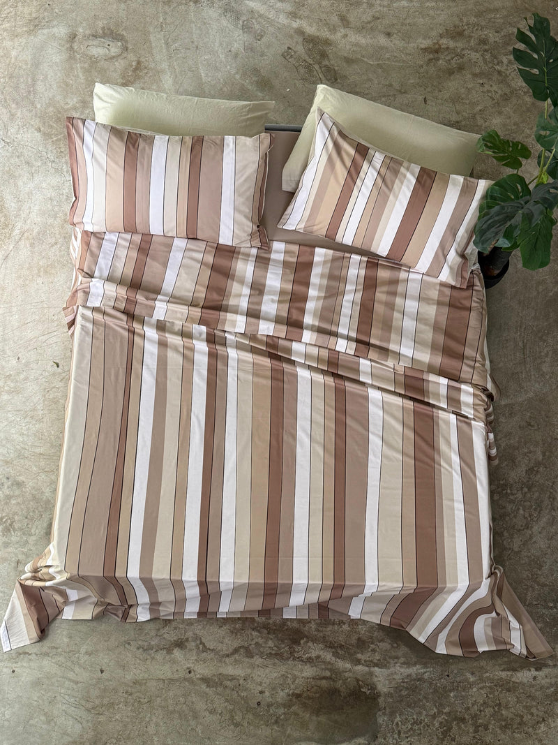 POPUP - Parure Lenzuola Copriletto BAIADERA Letto Moreali Tessile Casa Piazza e Mezzo Deserto