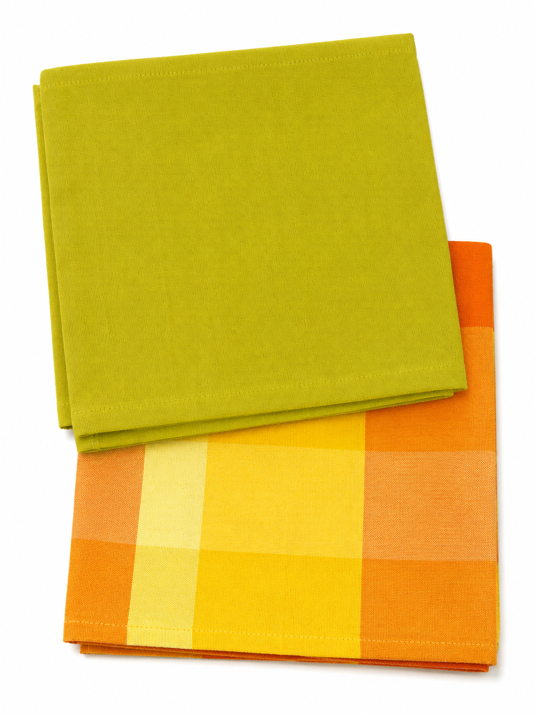 Set 2 Canovacci Tinto Filo POPPY + Oliva Cucina Bossi x Moreali 50 x 70 cm Tinto Filo