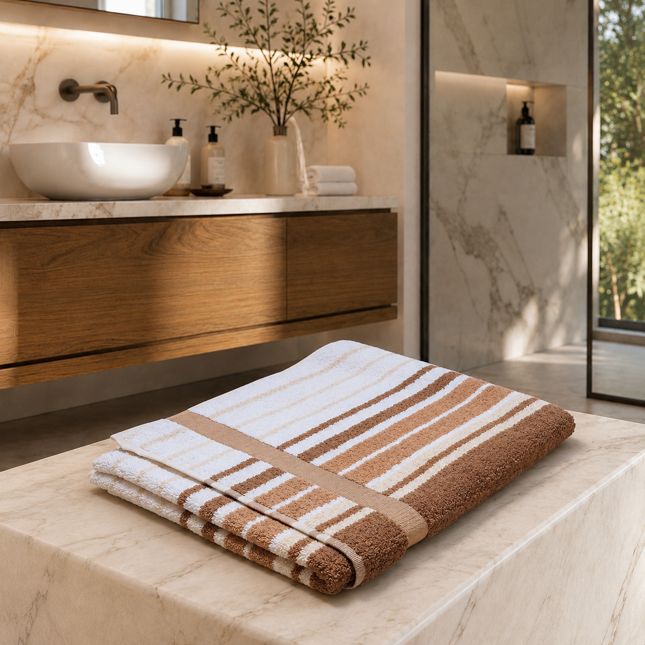 Asciugamano MAXI Cotone Americano Tinto Filo Bagno Moreali Tessile Casa