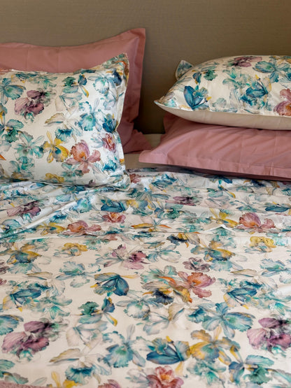 Completo Lenzuola Copriletto Raso Priscilla Letto Galizzi