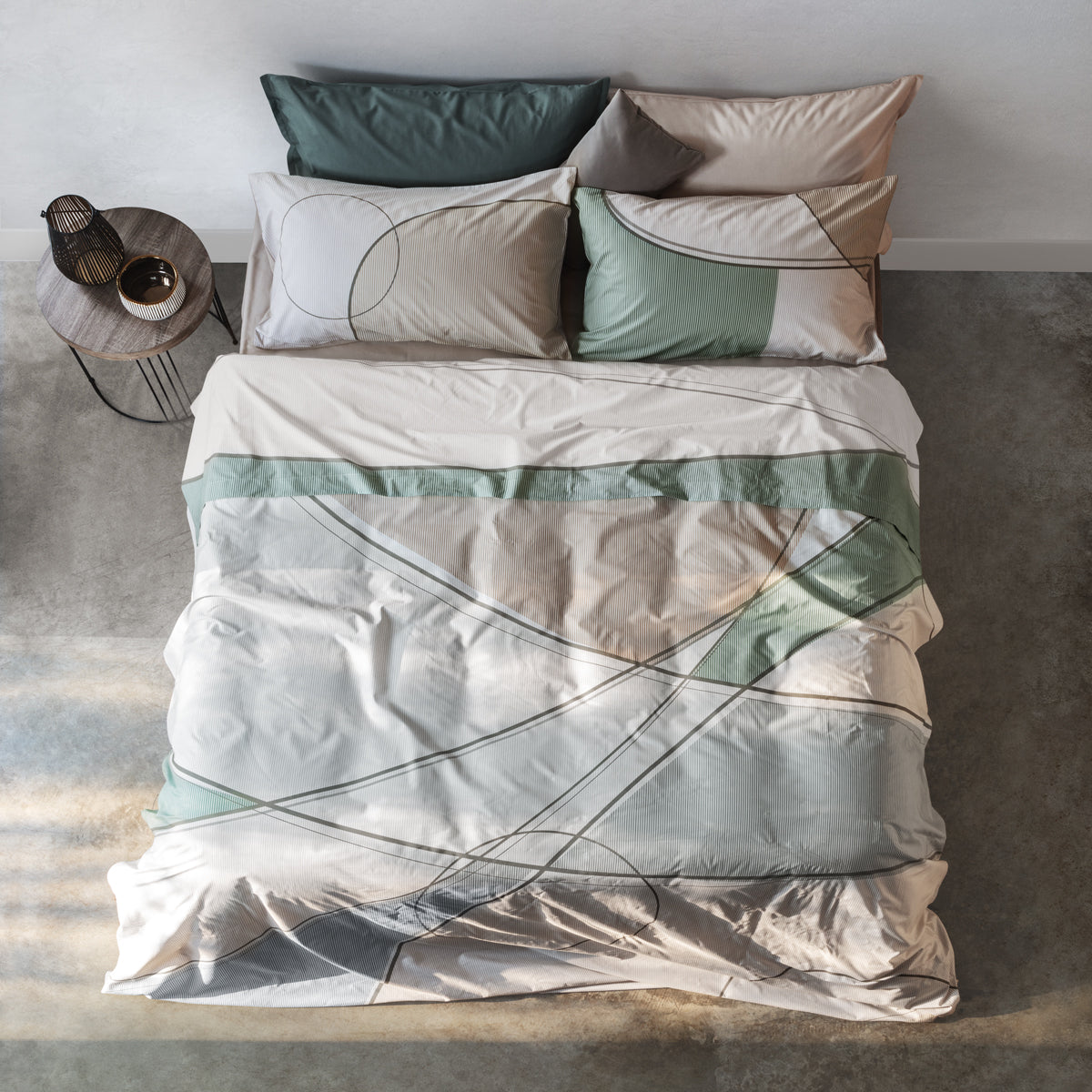 Completo Lenzuola Copriletto Flower Power 2531 Letto Cogal