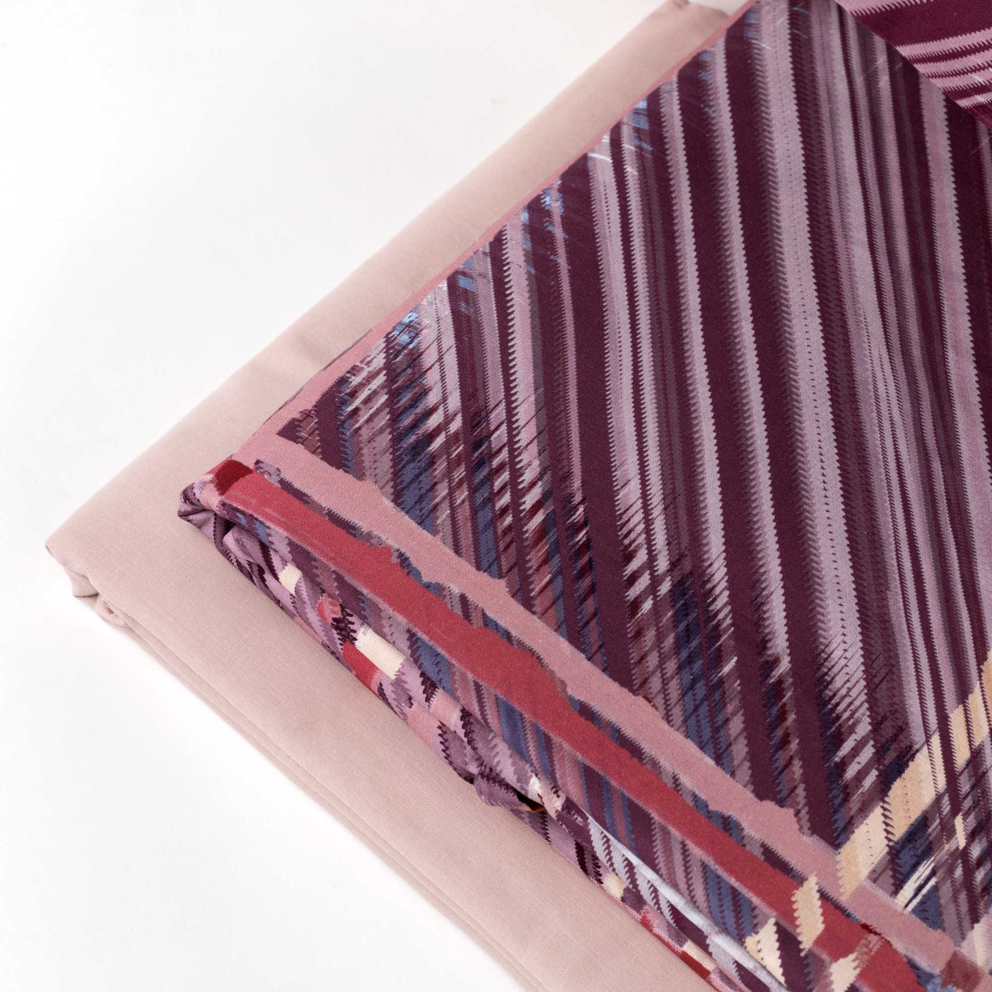 Completo Lenzuola Copriletto Percalle Stampa Digitale Yuta Letto Riviera