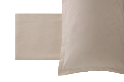 Parure Lenzuola Madapolam MINIMAL Letto Moreali Tessile Casa Matrimoniale Tortora