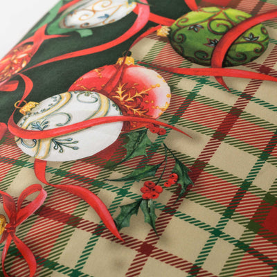 Coppia di Federe Madapolam Natalizie Letto Riviera