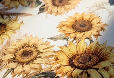 POPUP - Tovaglia Panama di Cotone Stampa Piazzata GIRASOLI Cucina TagHouse