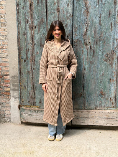 Accappatoio Garment Washed Unisex APE REGINA Bagno Moreali Tessile Casa S Deserto