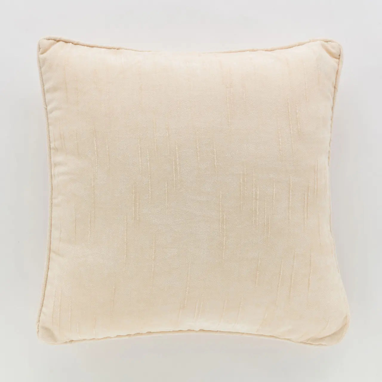 Cuscino Arredo Ciniglia Fiammata Lorey Soggiorno Riviera 50 x 50 Bianco Antico