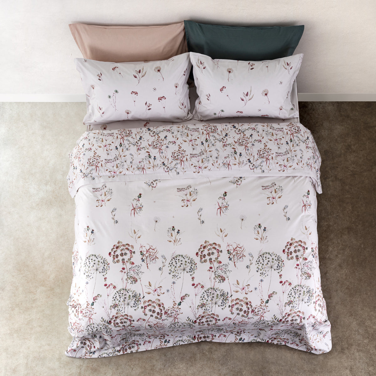 Completo Lenzuola Copriletto Day Dream 2677 Letto Cogal Matrimoniale Verde