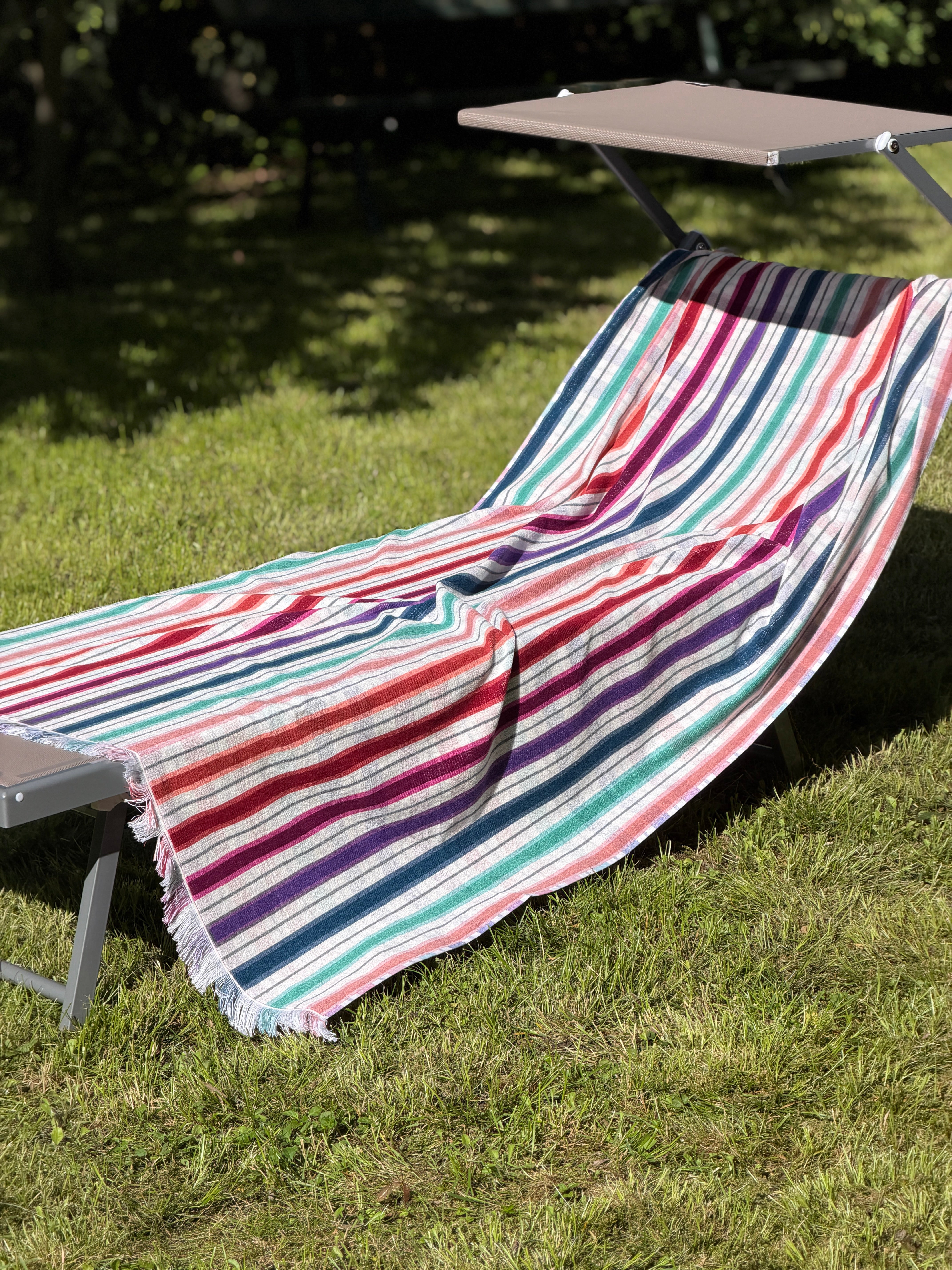 Telo Mare Spugna/Cotone POSITANO Bagno Moreali Tessile Casa 100 x 180 Multicolor