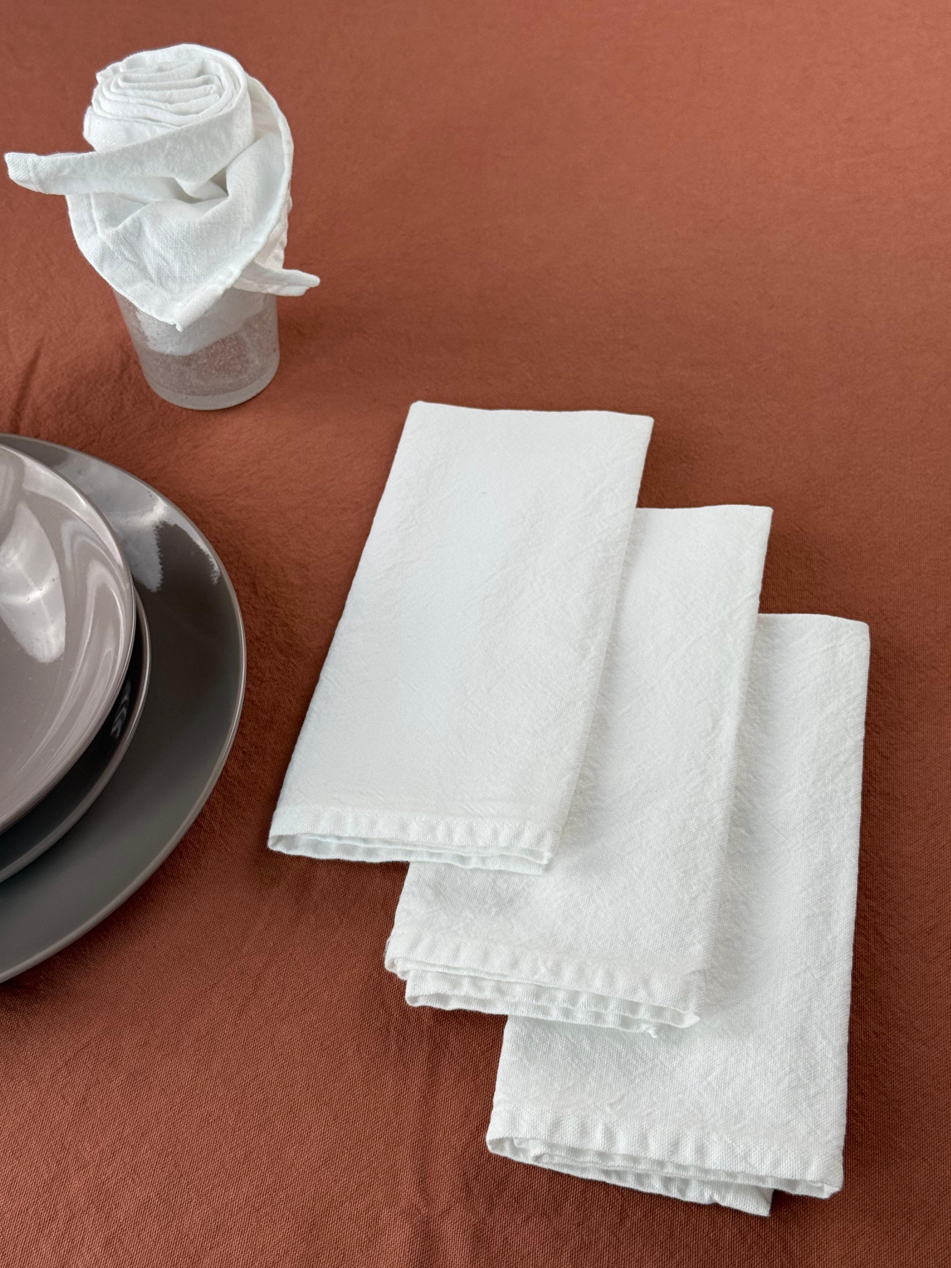 Set 4 Tovaglioli No-Stiro Cotone STONE Cucina Moreali Tessile Casa