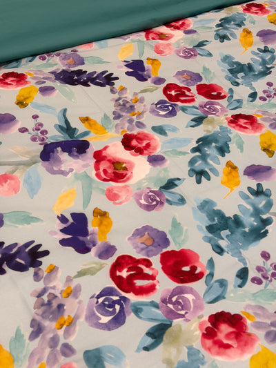 POPUP - Parure Copripiumino Percalle PETALI Letto Fazzini