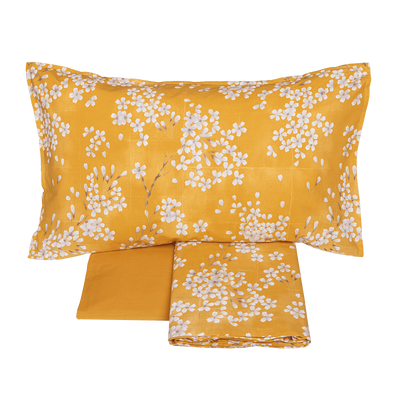 Completo Lenzuola Copriletto Percalle KIMONO Letto Fazzini
