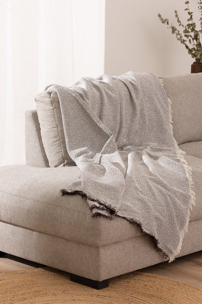 Telo Copritutto Cotone Sale Pepe Namibia Soggiorno Belmarti 230 x 260 Marrone