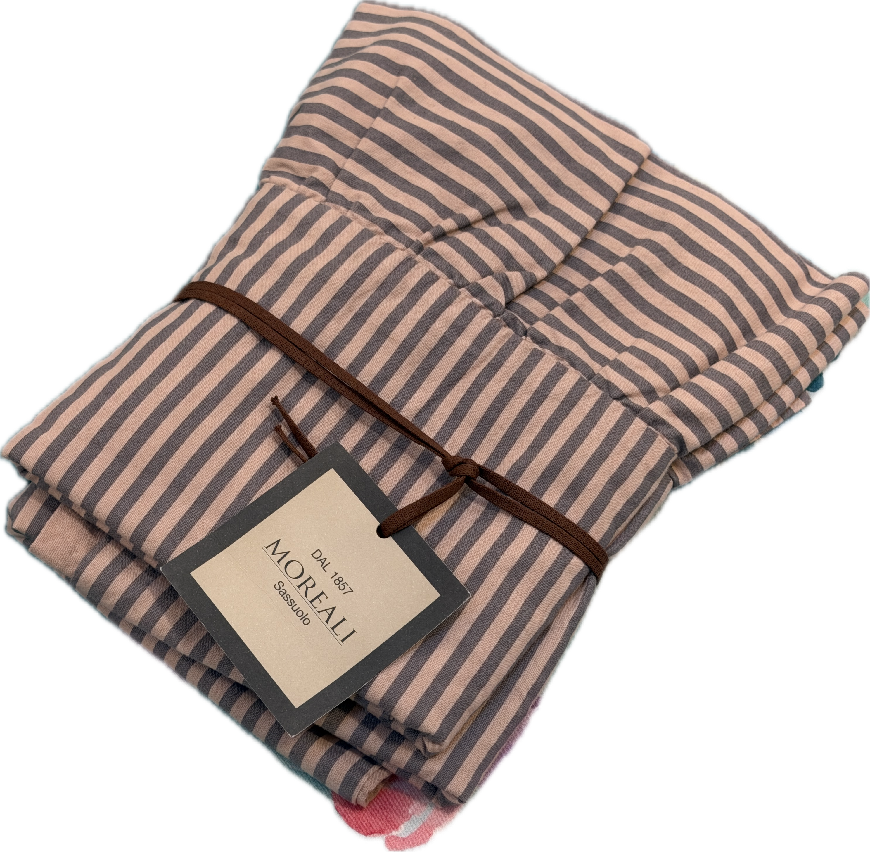 POPUP Coppia Federe Cotone No-Stiro Sovratinto FRAPPA Letto Moreali Tessile Casa 50 x 80 cm Righe Rosa Tenue