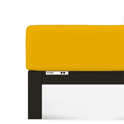 Sotto con Angoli in Jersey-Elastan PURE Materasso Moreali Tessile Casa Franc./Matr. Standard | da 140x190 a 160x220 Giallo 196