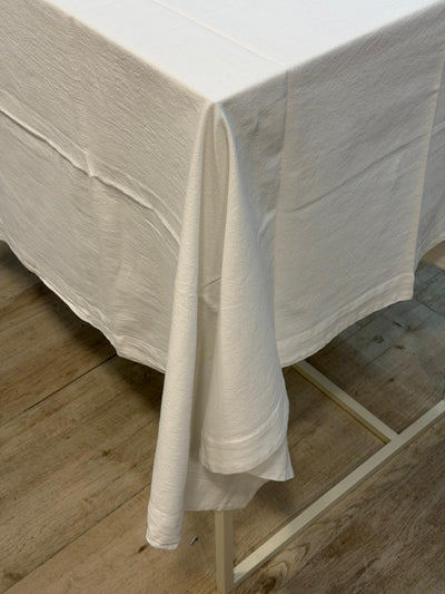 POPUP - Tovaglia Stone Washed PANAMA Cucina Moreali Tessile Casa 140 x 180 Bianco
