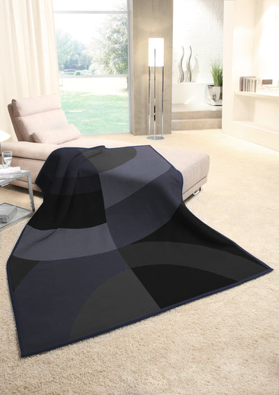 Plaid Caldo Cotone Hartford Blue Soggiorno Borbo 150 x 200 Navy