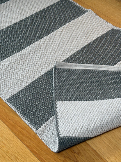 Tappeto Artigianale Lino/Cotone STRIPES Soggiorno Moreali Tessile Casa