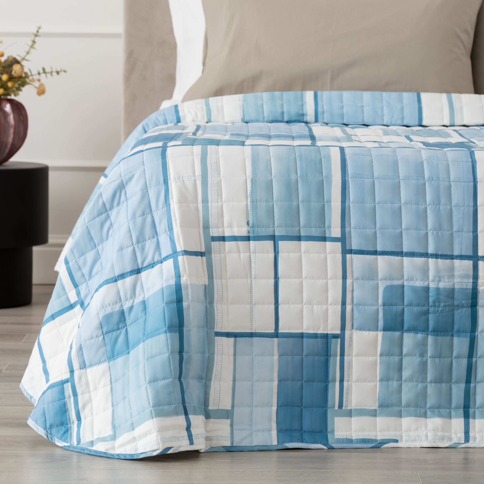 Trapuntino in Microfibra Stampato JURI Letto Riviera