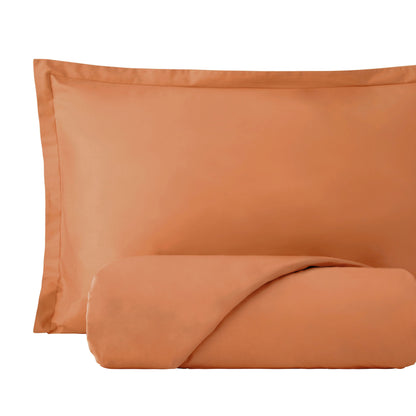 Parure Copripiumino Madapolam Singolo / P.Mezzo Letto Riviera Piazza e Mezzo Arancione