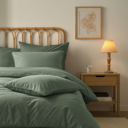 Parure Copripiumino No-Stiro PONPON