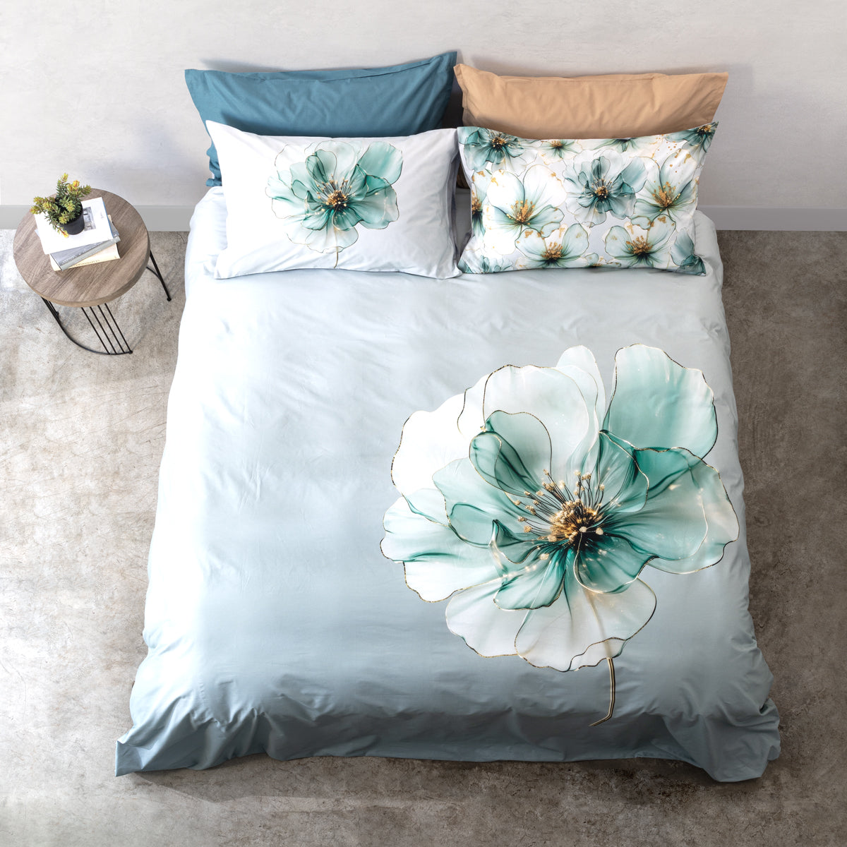 Parure Copripiumino Flower Power 2535 Letto Cogal