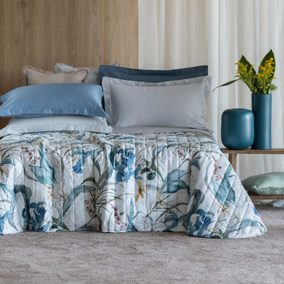 Trapuntino in Raso 300TC Stampa Digitale PREZIOSA Letto Reevèr Matrimoniale Onice