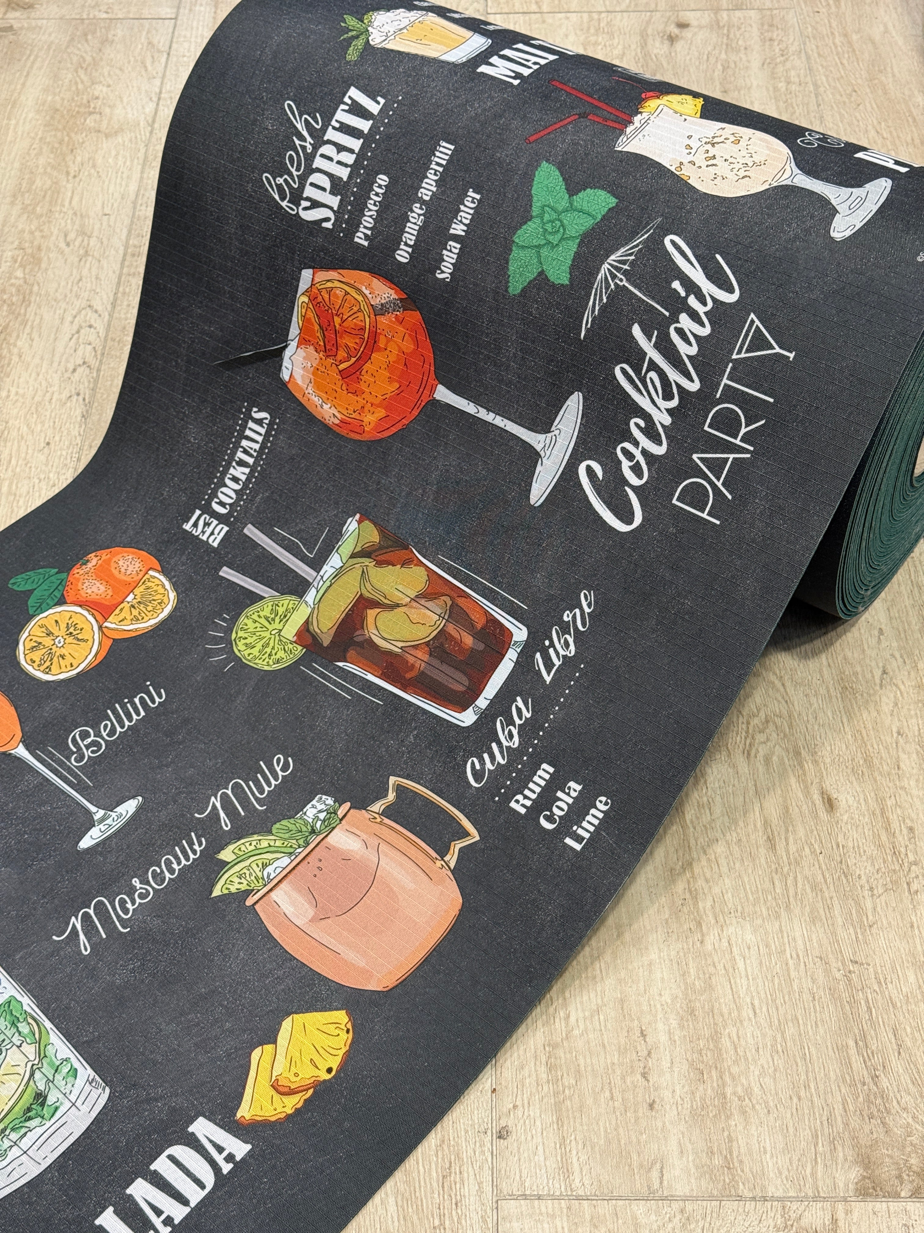 Tappeto Da Cucina al Metro Pub Cucina Moreali Tessile Casa 52 cm Multicolor