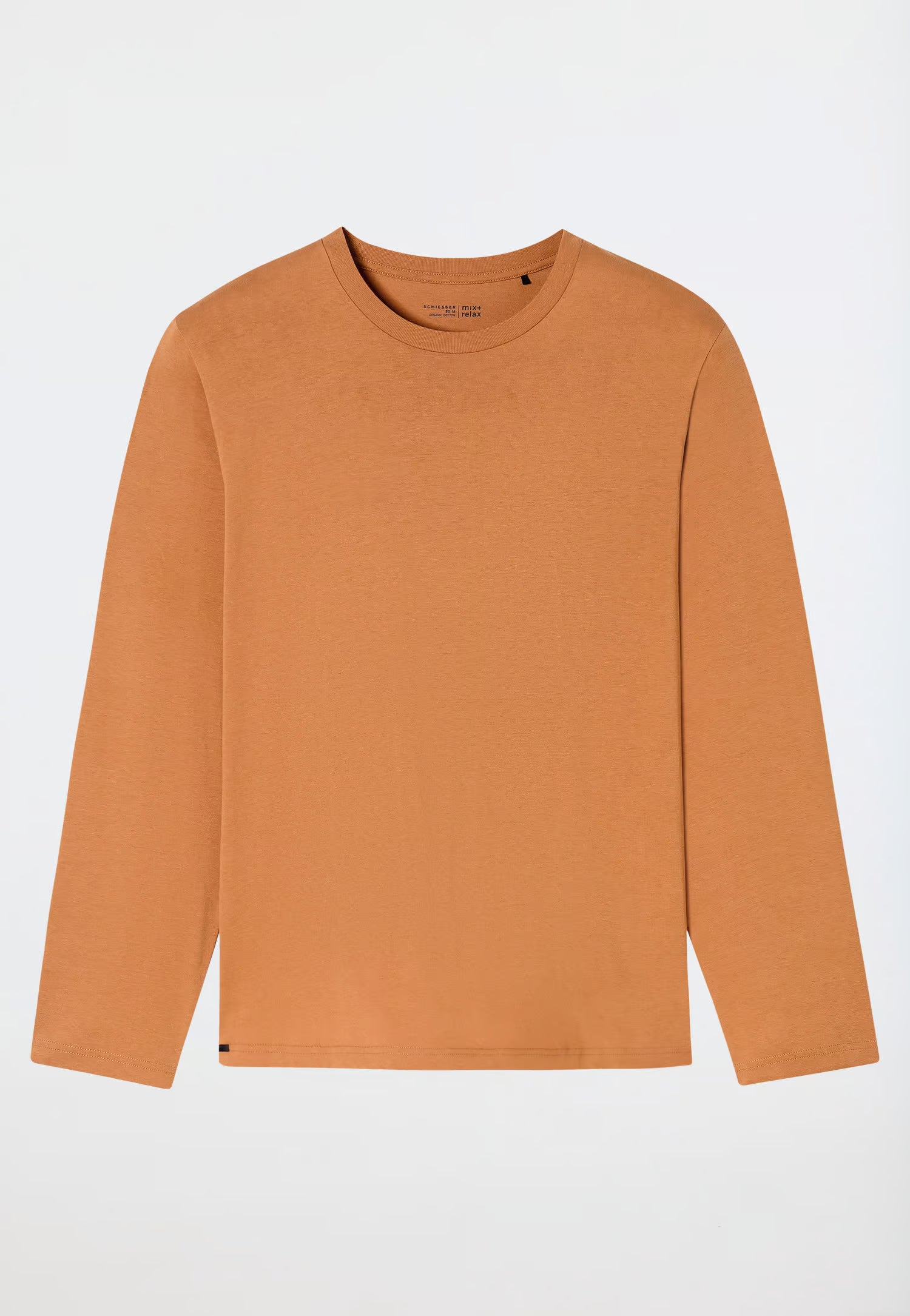 Maglietta Manica Lunga Uomo Cotone Coccio Abbigliamento Schiesser