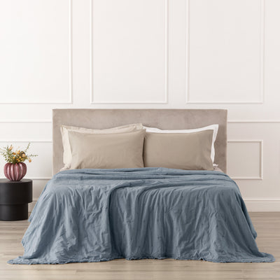 Trapuntino Cotone Stone Washed FERNANDA Letto Riviera Matrimoniale 260 x 260 Carta da Zucchero