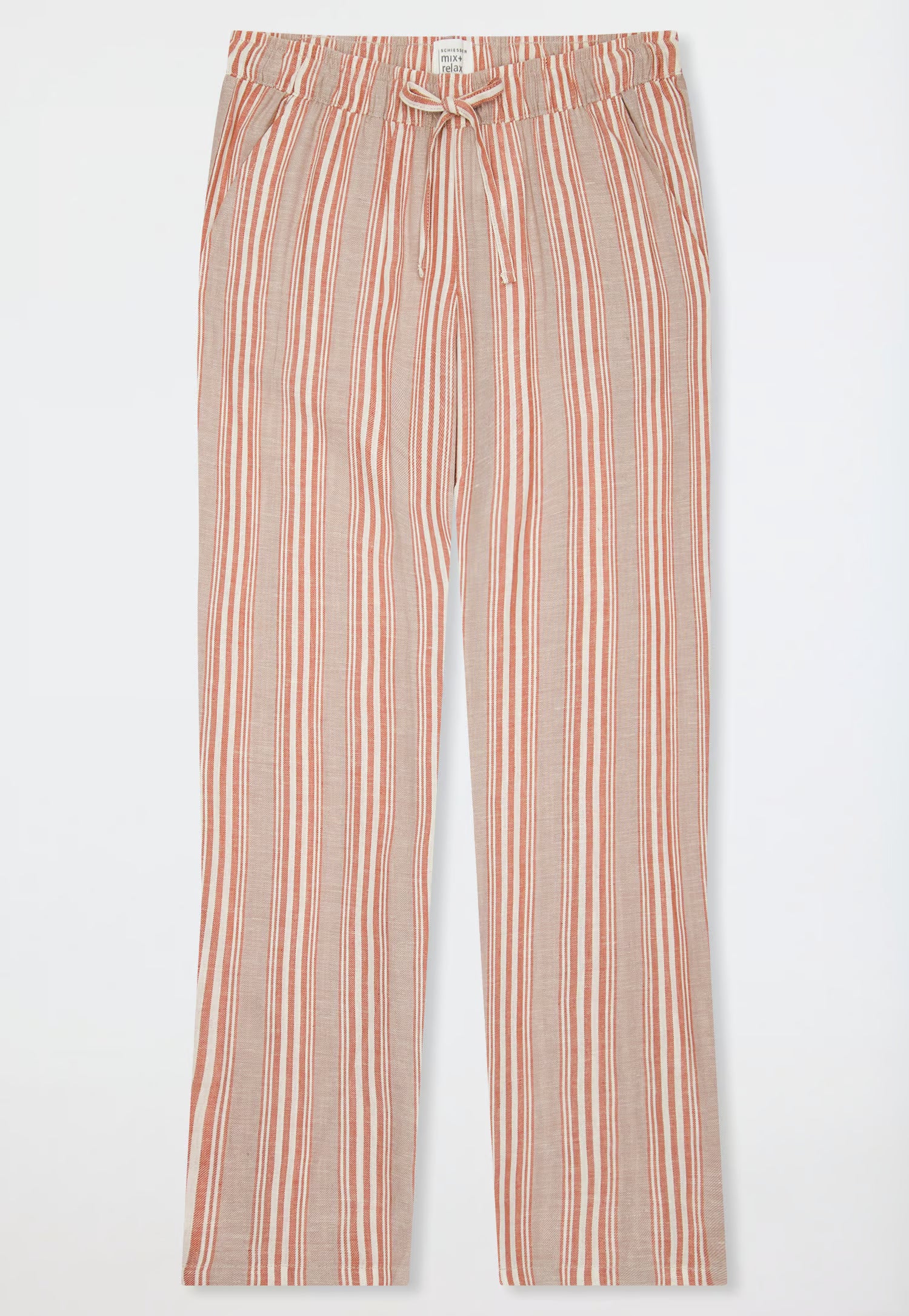 Pantaloni Stripes Misto Lino Abbigliamento Schiesser