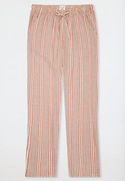 Pantaloni Stripes Misto Lino Abbigliamento Schiesser