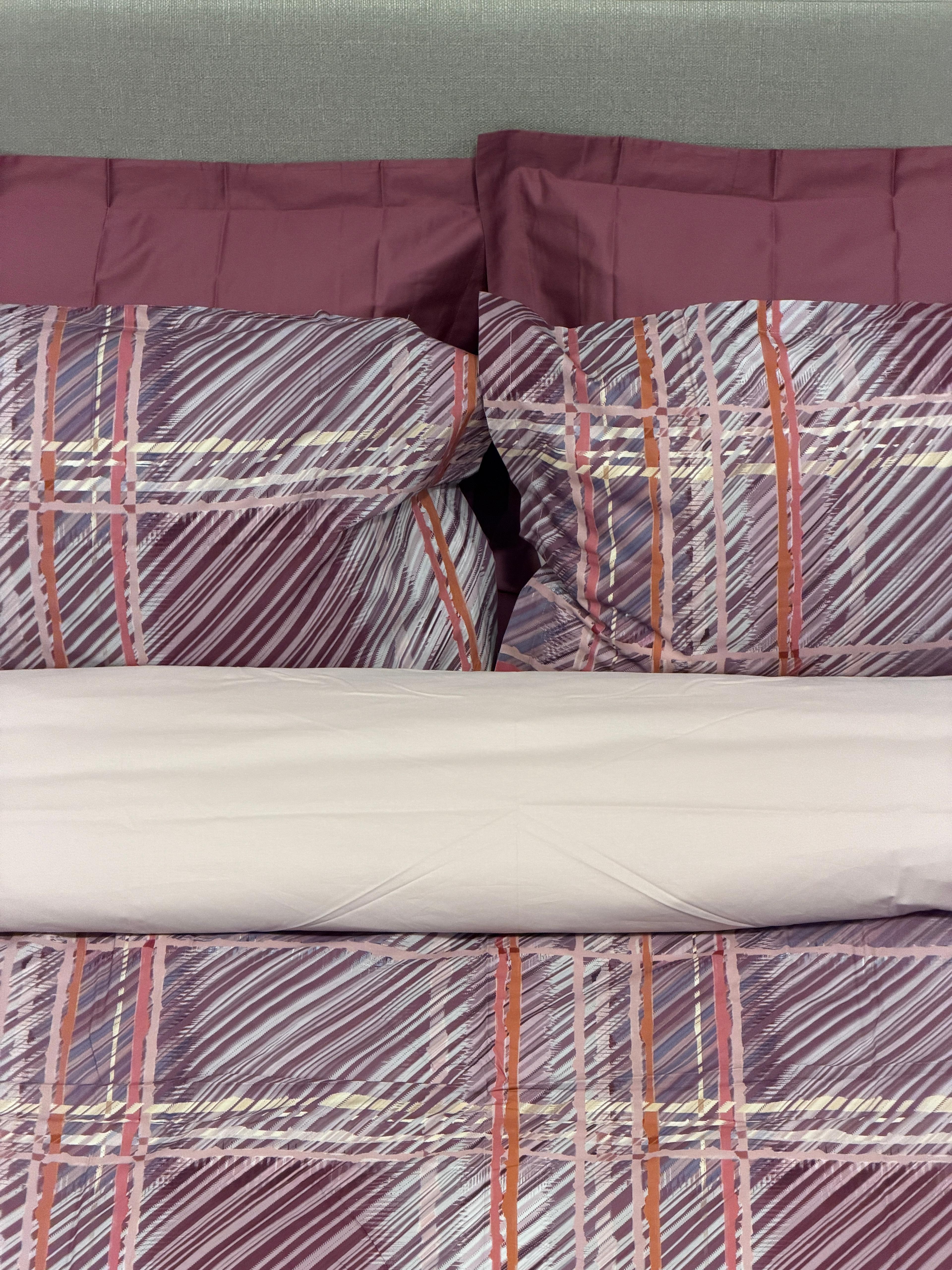 Parure Copripiumino Percalle Stampa Digitale Yuta Letto Riviera