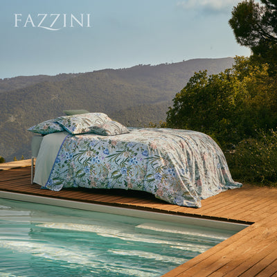 Trapuntino Raso 300TC VANITAS Letto Fazzini Matrimoniale 270 x 270 Azzurro