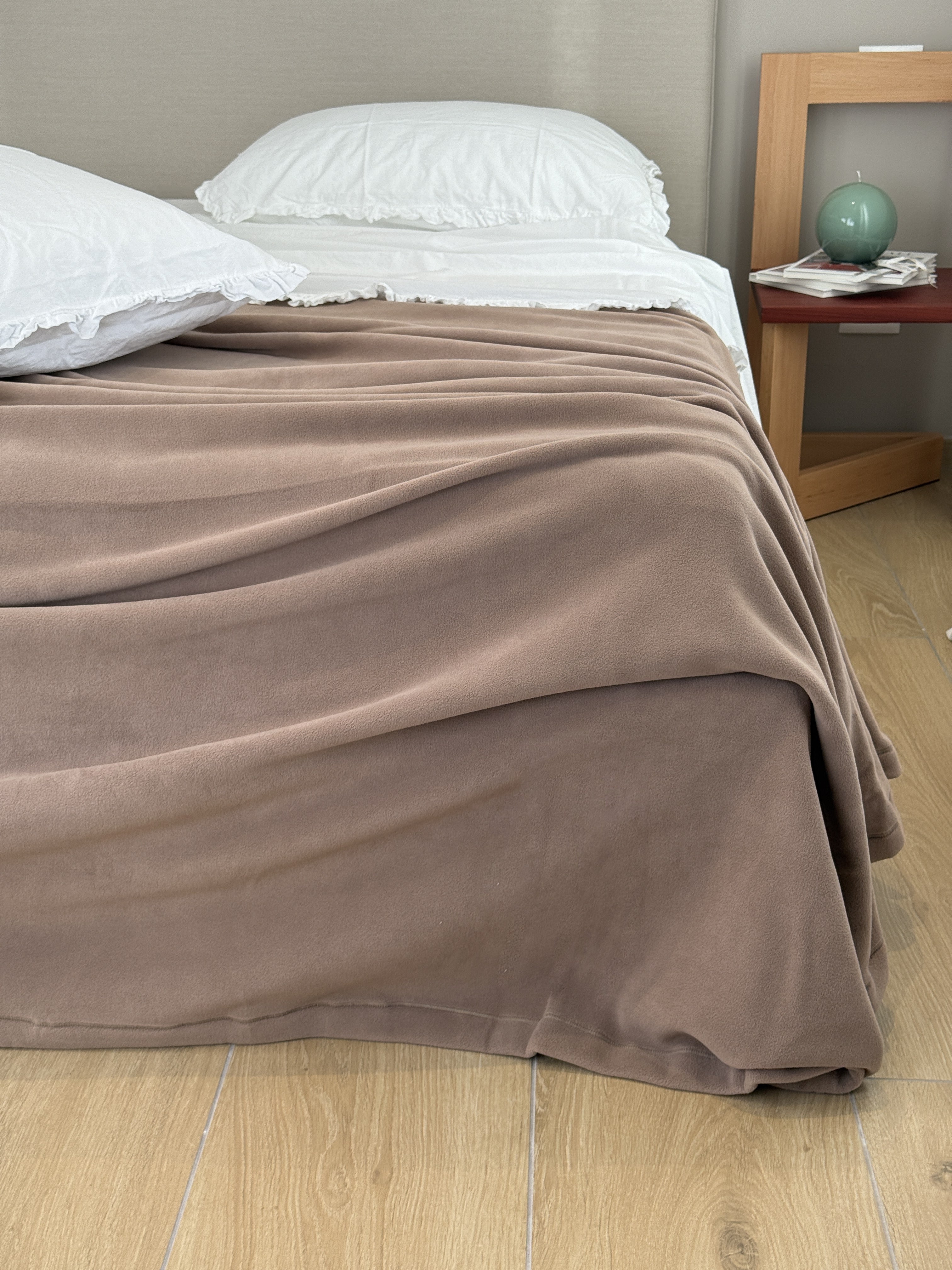 Coperta Pile Battuto ABBRACCIO Soggiorno Moreali Tessile Casa Plaid/Coperta 160 x 210 Tortora