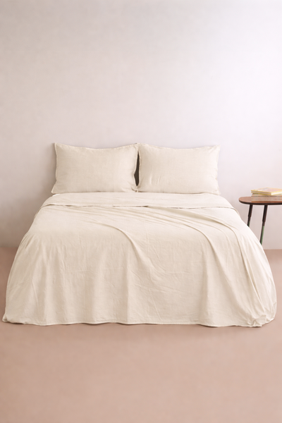 POPUP - Parure Lenzuola No-Stiro NIRANO LAB Singolo Letto Moreali Tessile Casa Singolo Avorio