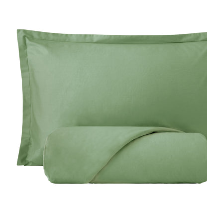Parure Copripiumino Madapolam Singolo / P.Mezzo Letto Riviera Singolo Verde Muschio