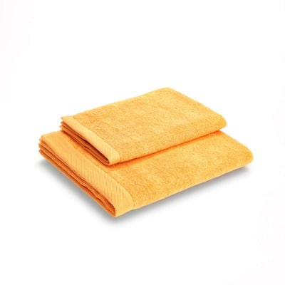 Set Asciugamani Cotone Americano MIKADO Bagno Cogal 60 x 100 / 40 x 60 Giallo Scuro