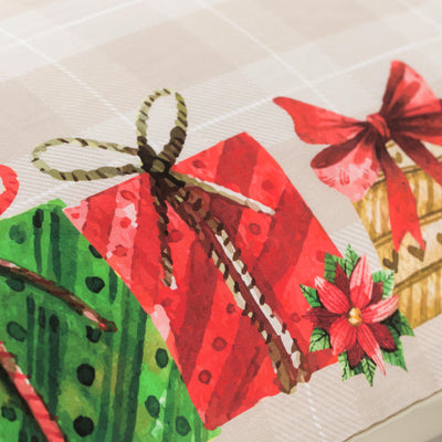 Coppia di Federe Madapolam Natalizie Letto Riviera