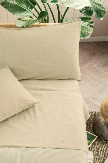 Parure Lenzuola Cotone No-Stiro ESSENZIALE Letto Moreali Tessile Casa Matrimoniale 250 x 295 Corda