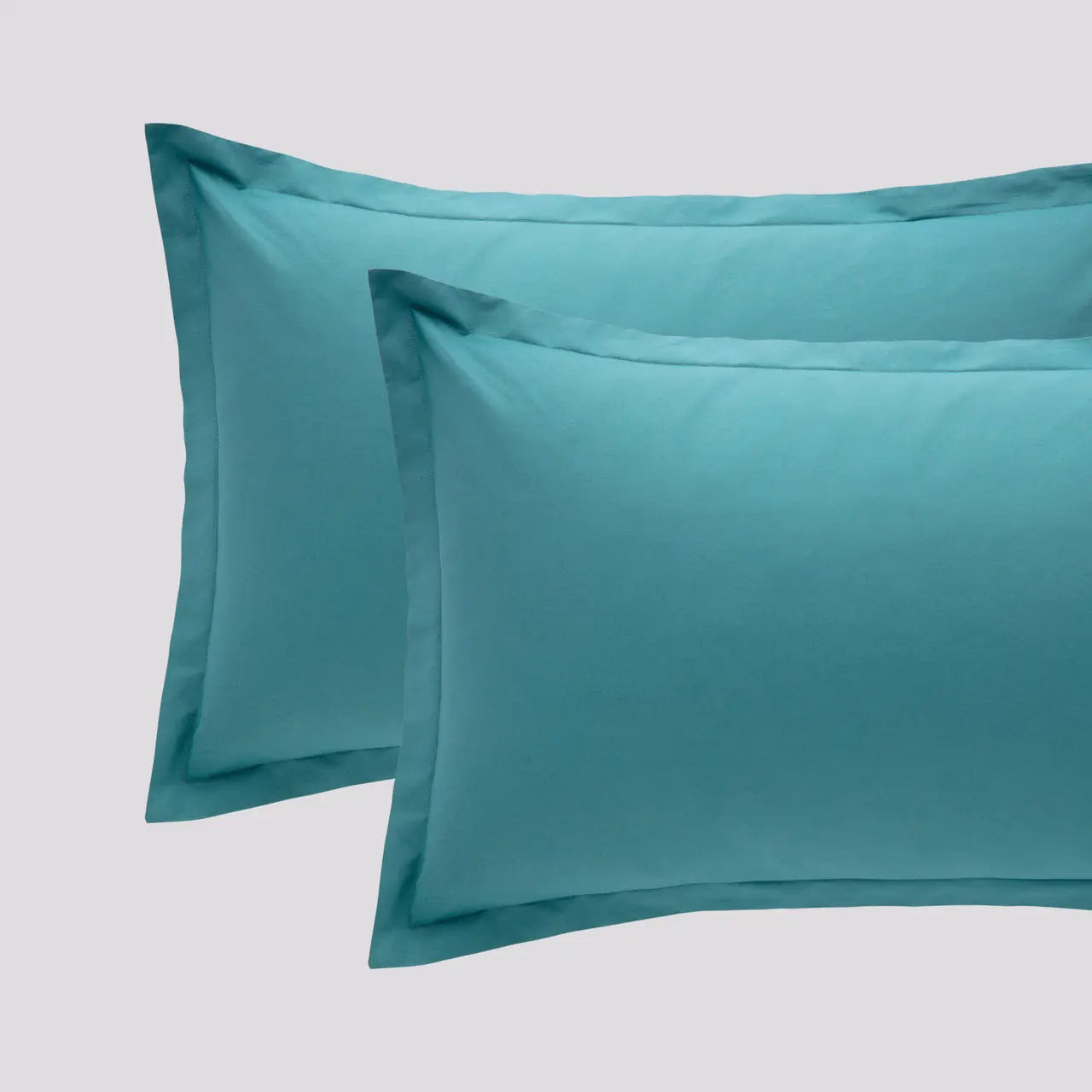 Coppia Federe Cotone MADAPOLAM Letto Riviera 50 x 80 Turchese
