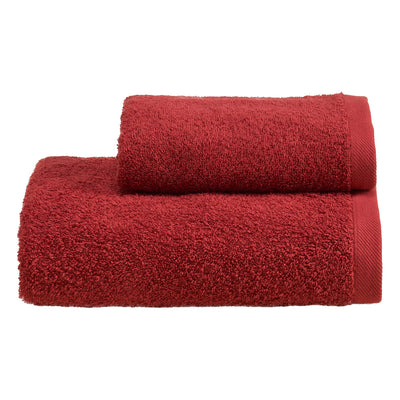Set Asciugamani Soft CAREZZA Bagno Moreali Tessile Casa 60 x 110 / 40 x 60 Melograno