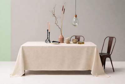 POPUP - Tovaglia Panama di Cotone MINIMAL Cucina TagHouse 140 x 180 Beige