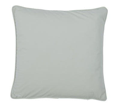 Fodera Cuscino Arredo Piping VELLUTO Made in Italy Soggiorno Moreali Tessile Casa 50 x 50 Panna 01